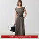 The same style as 2025 spring new women's clothing Hepburn style round neck dress in shopping mall
