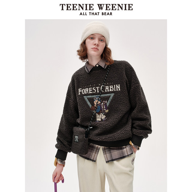 TeenieWeenie Bear Outlet Women's Winter Imitation Lambskin Thickened Warm Sweater