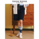 TeenieWeenie Bear Ole Spring Fashionable Academy Style Cropped Pants Loose Korean Style Straight Women
