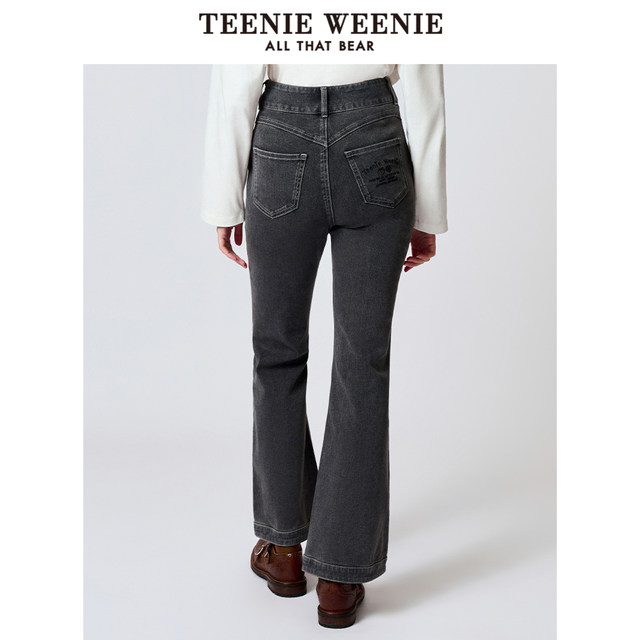 TeenieWeenie Bear Ole Spring Retro American Fashionable Flag-bottom Trousers Women's Pants
