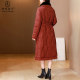 Big brand new Xiangyun Said down jacket Female big size goose down jacket Mom is expensive and thin, mid -length jacket
