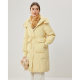 IEF/Aiyifu down jacket 2024 winter new Korean version waist-closing white duck down mid-length jacket
