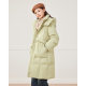 IEF/Aiyifu down jacket 2024 winter new Korean version waist-closing white duck down mid-length jacket

