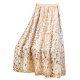 Summer French heavy industry sequin embroidered mesh large sway skirt for women 2025 new skirt umbrella skirt skirt long skirt
