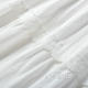 White embroidered lace splicing skirt for women 2025 summer new French A-line cake skirt long skirt umbrella skirt