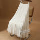 2025 autumn and winter new style two-sided tulle skirt cake skirt for women autumn and winter mesh pleated small skirt long skirt