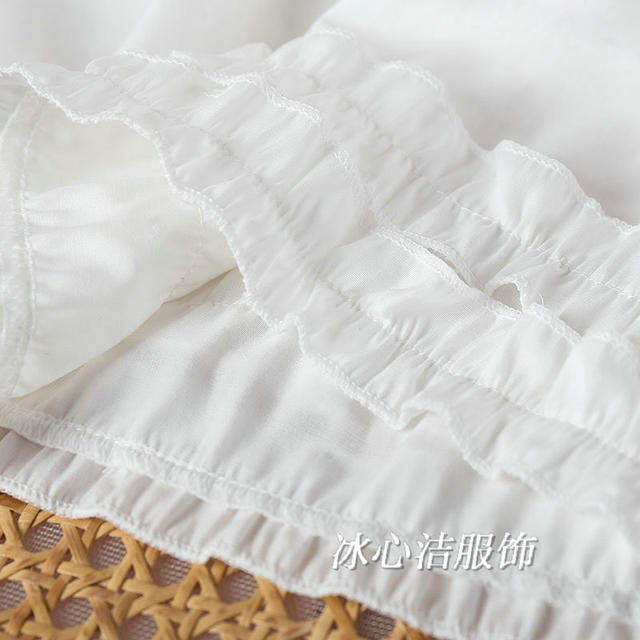 Spliced ​​black ears casual white skirt for women with big styling summer 2025 new A-line skirt long skirt umbrella skirt summer