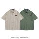 XOL original Japanese striped lapel short -sleeved shirt men's niche design sensor retro port wind chIC shirt summer