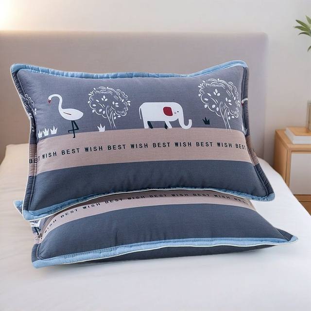 100% cotton pillow case one-on-one home large size 48x74cm student dormitory single pure cotton pillow case 40x60
