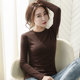 Extra large size fat mm300Jin [Jin is equal to 0.5kg] German velvet round neck bottoming shirt for women autumn and winter inner top, fashionable plus velvet long-sleeved T-shirt