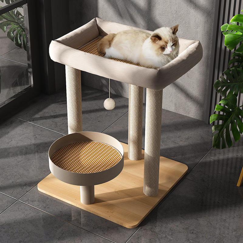 猫爬架猫窝一体猫树剑麻猫架子猫抓架小型不占地大型猫咪玩具四季