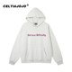 Oversize loose large size lazy trend street letter print hooded sweatshirt bf couple outfit autumn and winter thickened