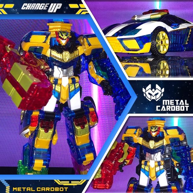 
Genuine dazzling card fighter super dazzling electro-optical king car transformation mecha robot children's boy toy birthday gift