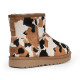 UGG autumn and winter new women's classic boots, cow pattern mini short tube snow boots 1123353