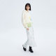 LILY Spring New Women's Gentle Print Chic Irregular Pleated Skirt Women