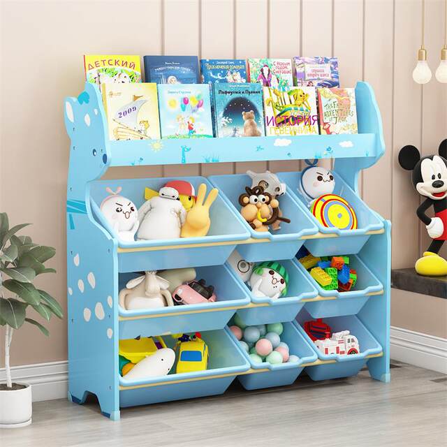 Children's toy storage rack baby bookshelf picture book rack ...