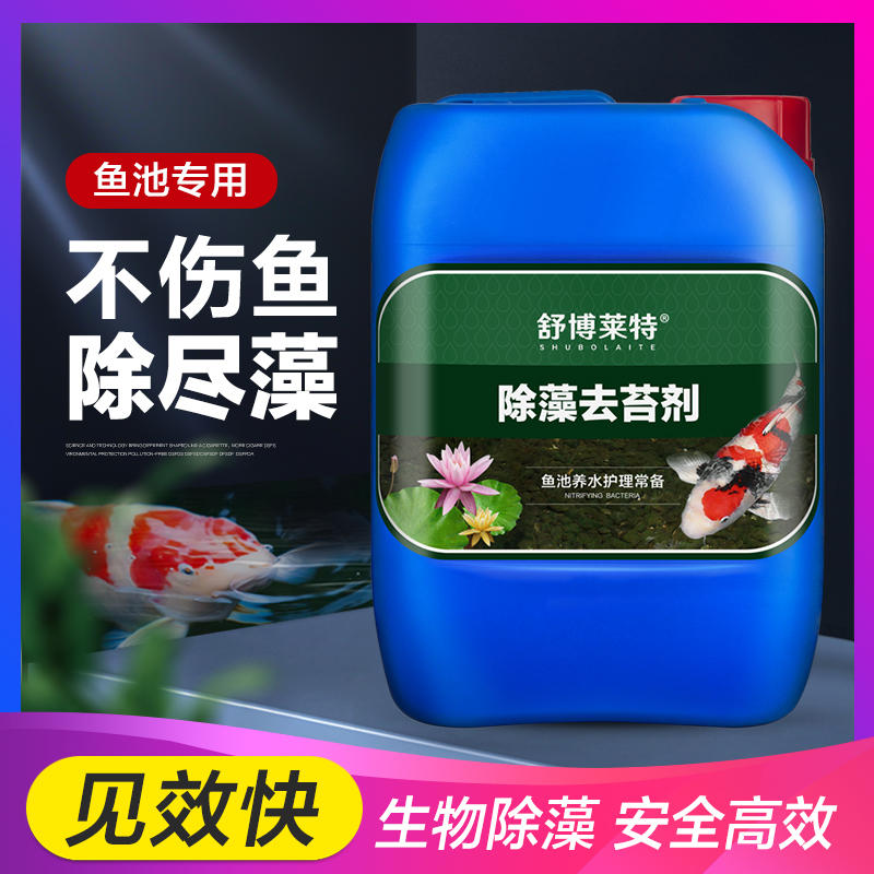 舒博莱特鱼塘除藻剂青苔绿藻清除净蓝褐藻去黑毛克星水池鱼池灭藻