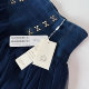 
Lan*ko*zhuo*ya denim mesh spliced ​​skirt for women with high waist slim A-line skirt versatile temperament short skirt pants