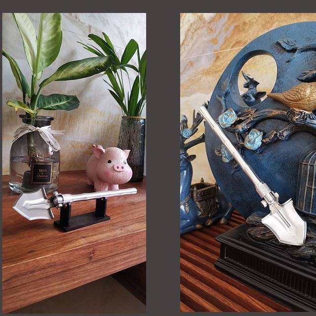 Mini engineer shovel outdoor portable folding hand shovel home gardening tool shovel small multi-functional pocket hand shovel