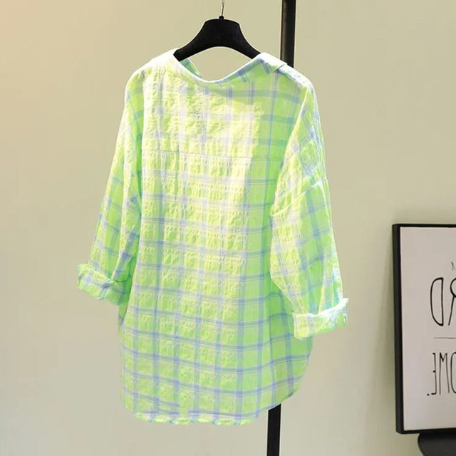 Extra large size 2-300Jin [Jin equals 0.5 kg] women's summer thin loose breathable design sunscreen jacket
