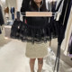 2025 spring and summer new age-reducing lace versatile skirt with buttock curtain for women's outer tower short skirt