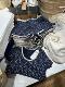 Brandygirl's new Tibetan Blue Wastef Flower BM shorts female hot girl super short pants showed legs and pants
