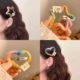 Colorful braided plush star hair clip for women's forehead side bangs clip headdress broken hair bb clip five-pointed star hair card
