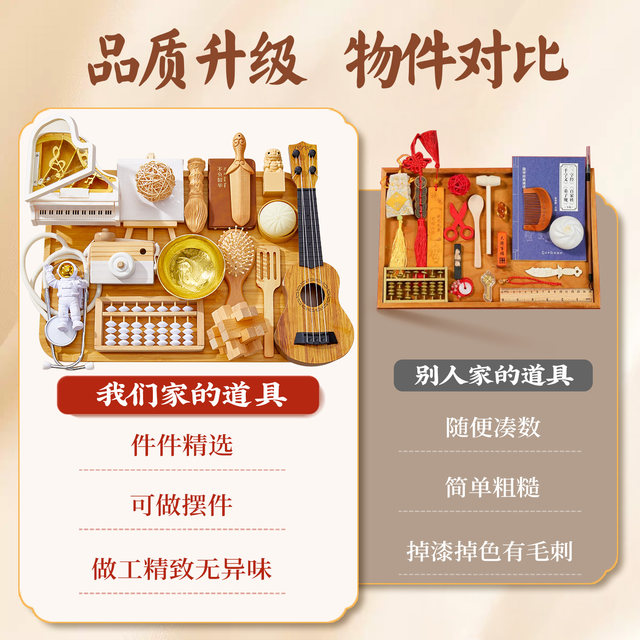 Baby's first birthday props, one-year-old supplies layout, full set of male and female infants' modern birthday log lottery ornaments