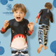 Voda beba Children's Swim Swing Swimsuit Boys Sunscreen Sleeping Pants Shark Big Baby Swimsuit Set

