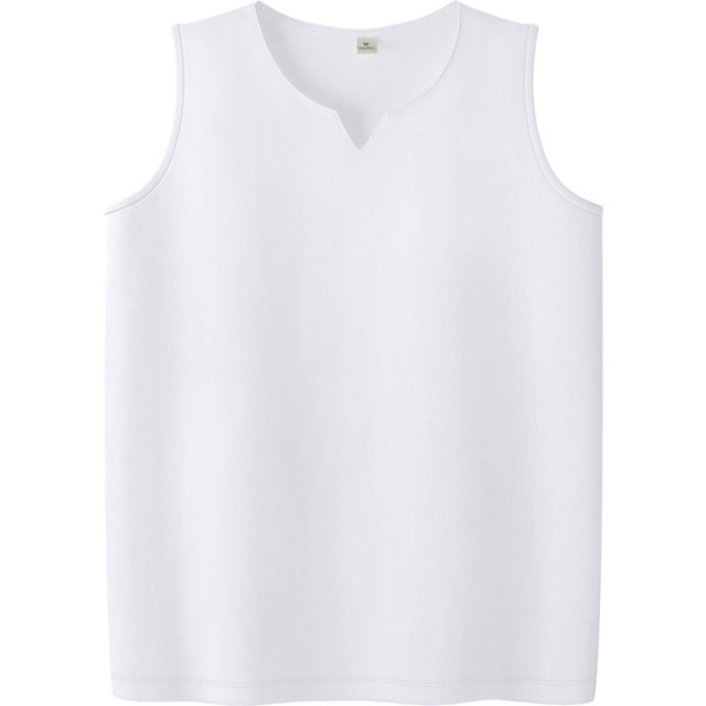 White pure cotton v-neck suspender vest for women with summer loose large size sports outside sleeveless base T-shirt