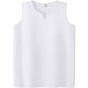 White pure cotton v-neck suspender vest for women with summer loose large size sports outside sleeveless base T-shirt