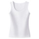 White cotton vest for women wearing summer exterior slim fit basic versatile base strap sleeveless sports T-shirt