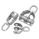 304 stainless steel pulley, wire rope, U-shaped lifting ring, fixed pulley, single and double wheel lifting pulley, hook, labor-saving tool