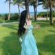 Thailand travel photo beach skirt women's summer temperament backless halterneck suspender dress seaside vacation fairy long skirt