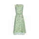 Sdeer San Dior small fresh round neck print waist-hugging sleeveless dress S232Z12KH