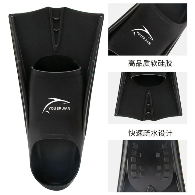 Silicone short fins, freestyle training for men, women, adults and children, butterfly fins, swimming and snorkeling equipment, professional diving