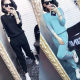 European station suit 2025 autumn and winter sweater knitted sweater suit women's slim casual pants two-piece set fashion