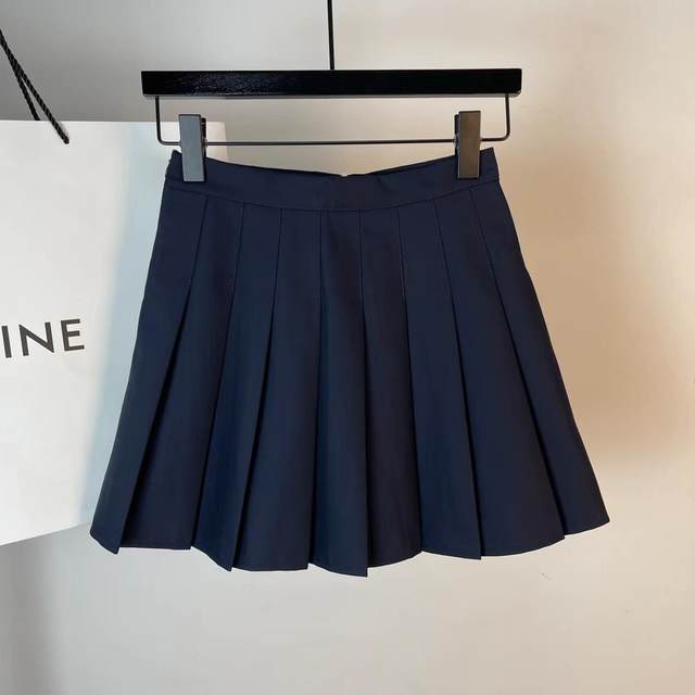 Suit tb gray pleated skirt A -line high waist, thin waist thin skirt, hidden cyan skirt skirt, female spring and autumn
