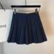 Suit tb gray pleated skirt A -line high waist, thin waist thin skirt, hidden cyan skirt skirt, female spring and autumn
