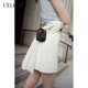 CELFORD Spring and Summer Sweet and versatile embroidered printed pocket short skirt CWFS231023