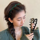Sweet new wavy hairband for women, face wash, non-stuck, fluffy texture, toothed comb, anti-slip headband, design hairpin