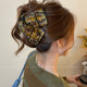 Retro contrasting triangle large shark clip hair volume large hair clip female high-end 2025 new hair clip