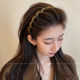 Sweet new wavy hairband for women, face wash, non-stuck, fluffy texture, toothed comb, anti-slip headband, design hairpin