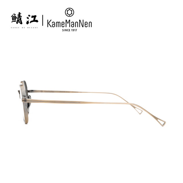 Wannian tortoise glasses KAMEMANen male geometric polygon Japanese handmade pure titanium myopia frame KMN-152