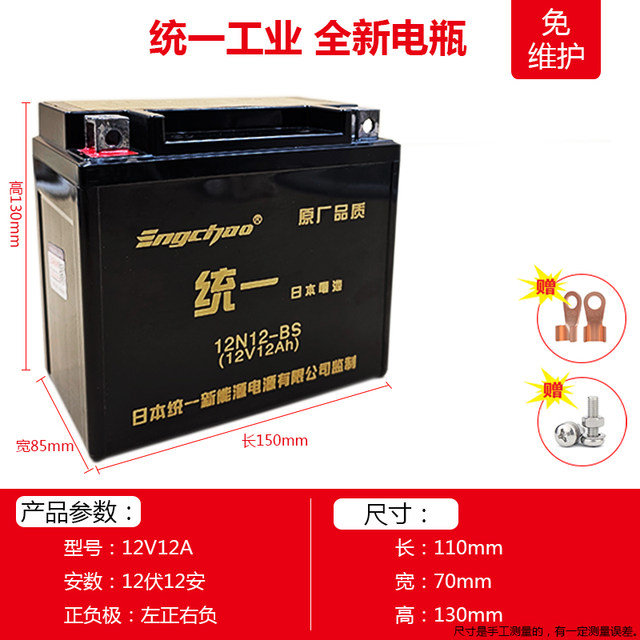 Suitable for Saikelong RX1/RX1S/RT3/TX3S motorcycle battery 12V large displacement dedicated maintenance-free battery
