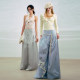 OfAkiva'All Things to Do's Full Cotton Fish Bone High Waist Pleated Printed Wide Legs