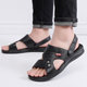 Vietnamese rubber sandals men's summer plastic sandals beach dual-use thick-soled outer wear non-slip open toe breathable middle-aged