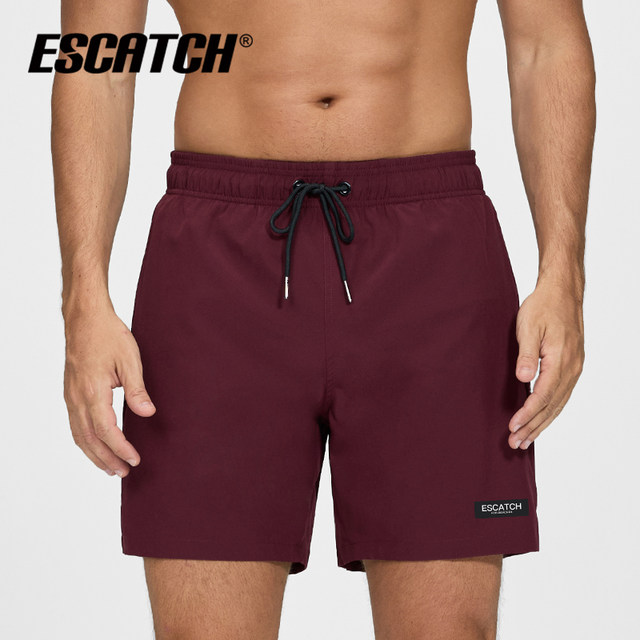 Yiska swimming trunks men's 2025 new anti-embarrassing swimming trunks candy-colored double-layer hot spring pants quick-drying beach pants