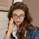2025 autumn and winter new leopard print glasses headband high-end sense internet celebrity headband hair card hair accessories high skull top artifact headwear