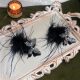 Autumn and winter fashion butterfly light luxury hair accessories head clip feather duckbill clip 2025 new high-end hair clip back headwear